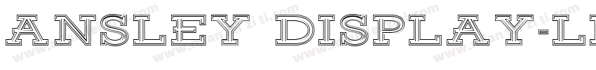 Ansley Display-Light字体转换